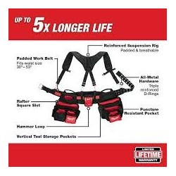 Electricians Adjustable Work Belt and X-Large Padded Rig